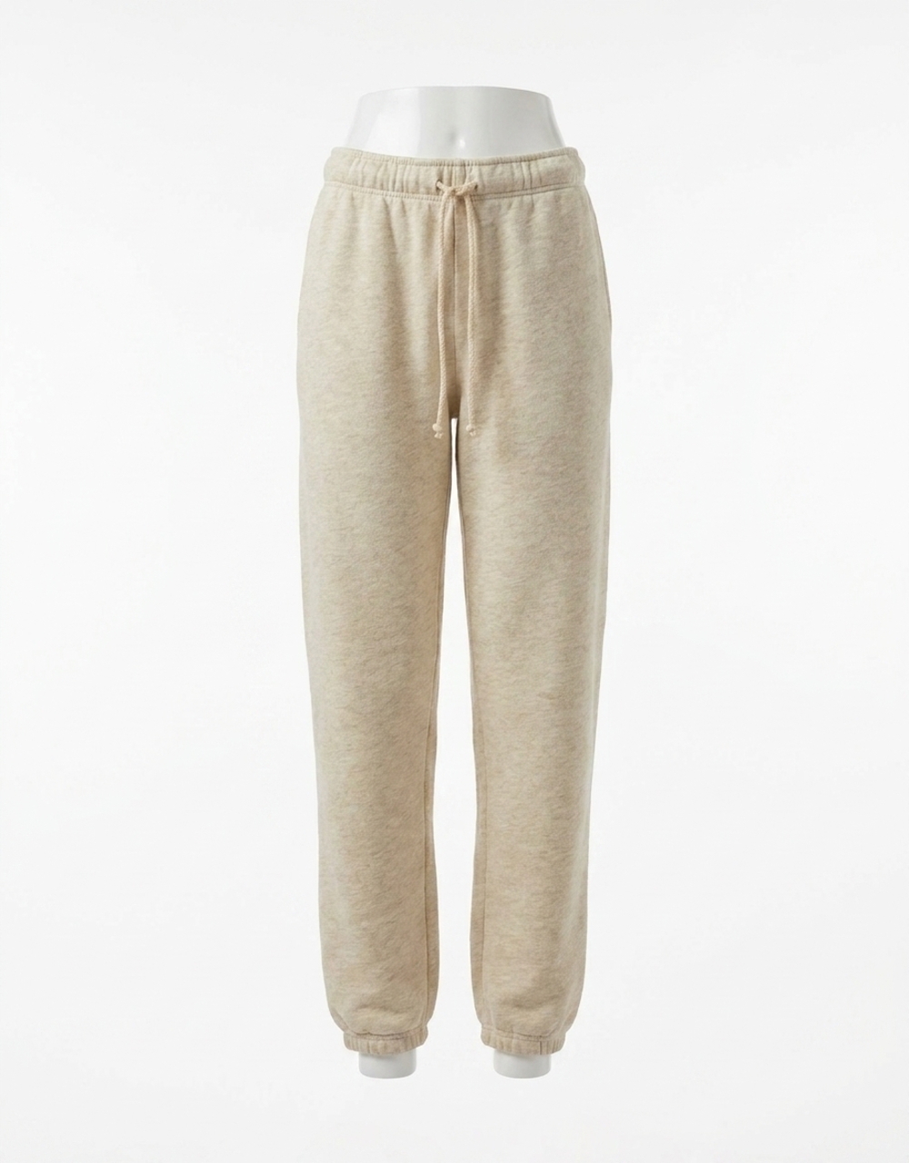 NEW PERFECTWHITETEE michelle cotton fleece jogger in oatmeal